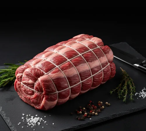 Rôti de bœuf ficelé